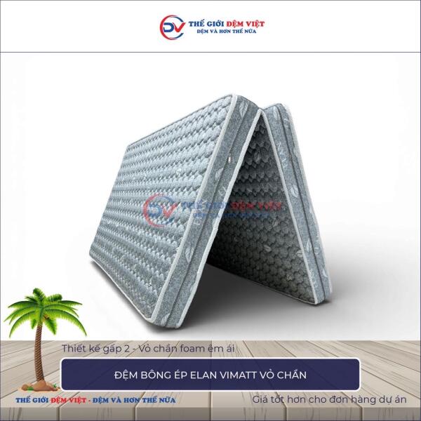 Đệm bông ép Elan Vimatt vỏ chần-1